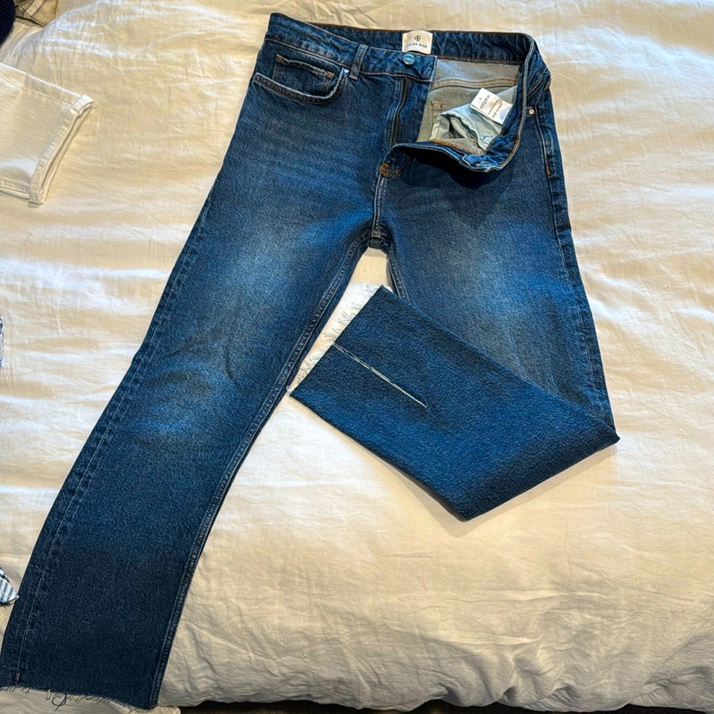 Anine Bing Split Hem Jeans